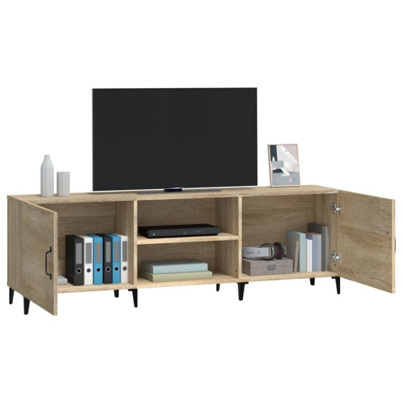 vidaXL TV skrinka, dub sonoma 150x30x50 cm, kompozitné drevo