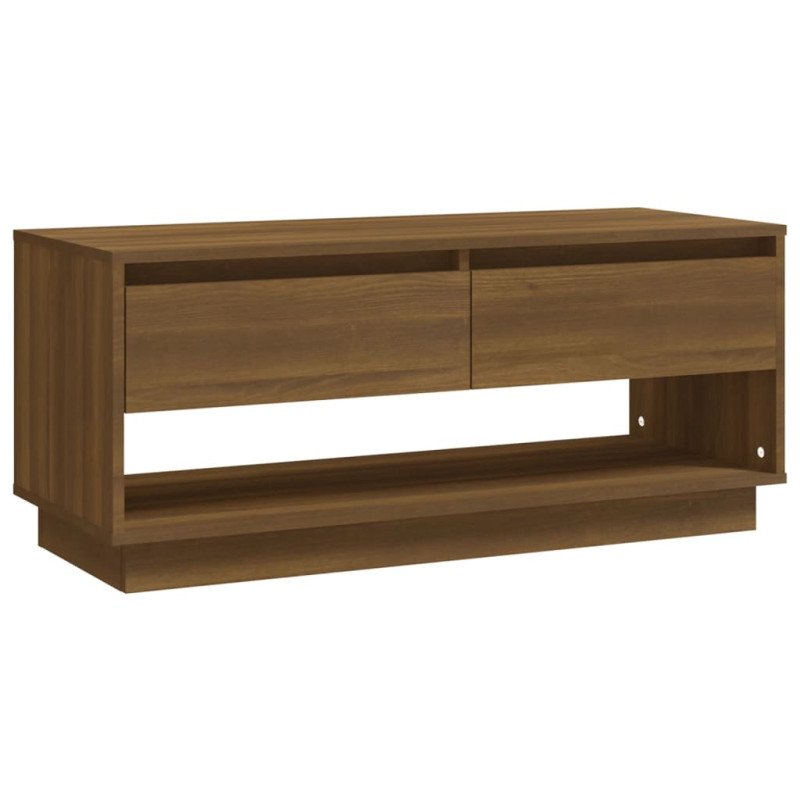 vidaXL TV skrinka hnedý dub 102x41x44 cm drevotrieska