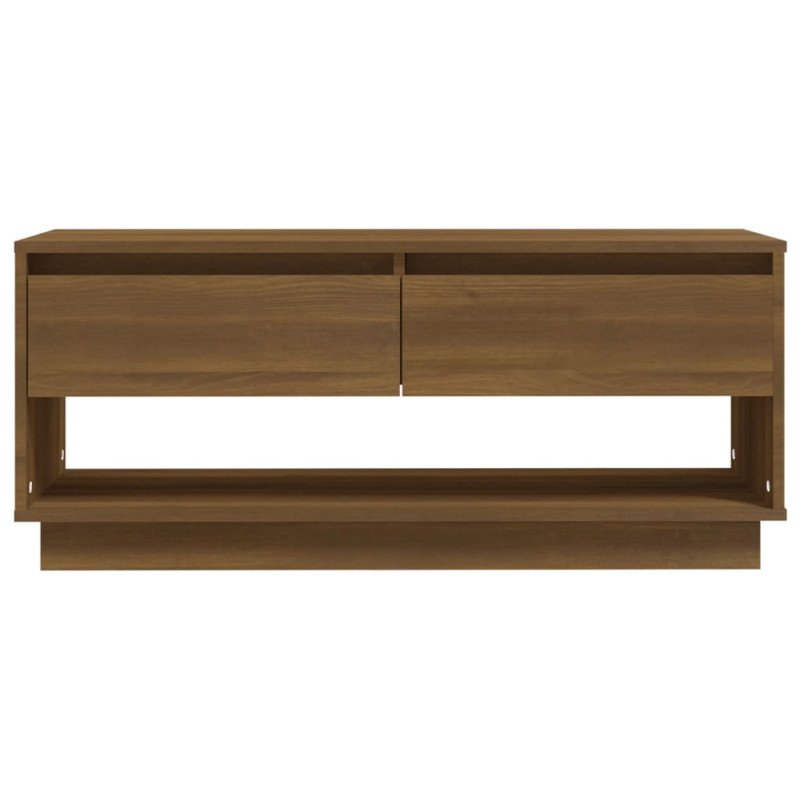 vidaXL TV skrinka hnedý dub 102x41x44 cm drevotrieska