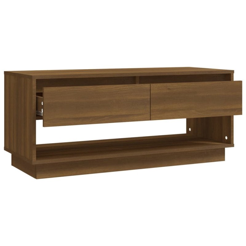 vidaXL TV skrinka hnedý dub 102x41x44 cm drevotrieska