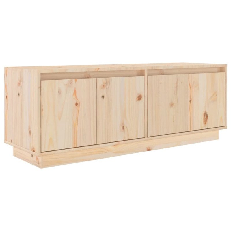 vidaXL TV skrinka 110x34x40 cm masívna borovica