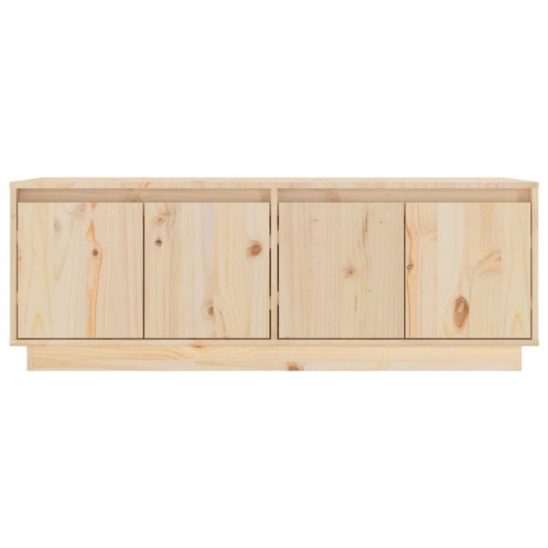 vidaXL TV skrinka 110x34x40 cm masívna borovica