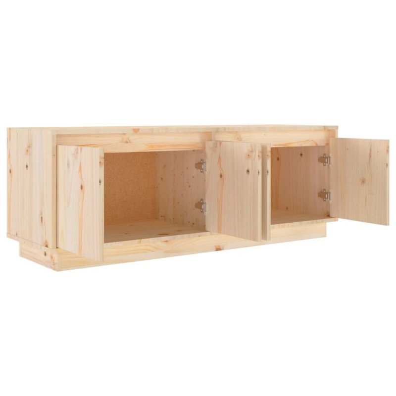 vidaXL TV skrinka 110x34x40 cm masívna borovica