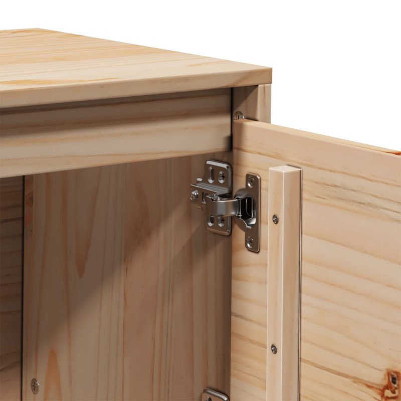 vidaXL TV skrinka 156x37x45 cm masívna borovica