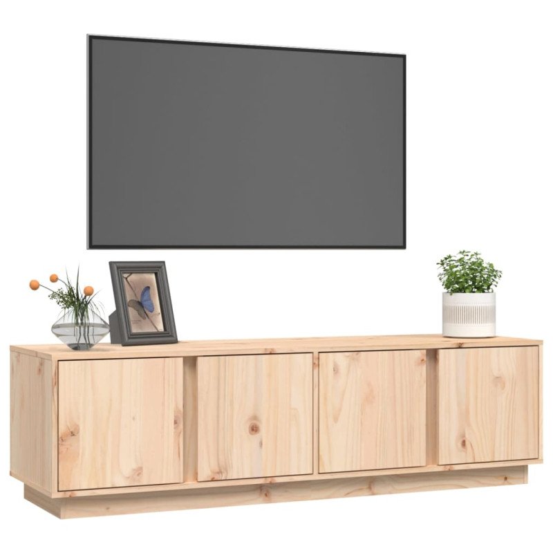 vidaXL TV skrinka 140x40x40 cm masívna borovica