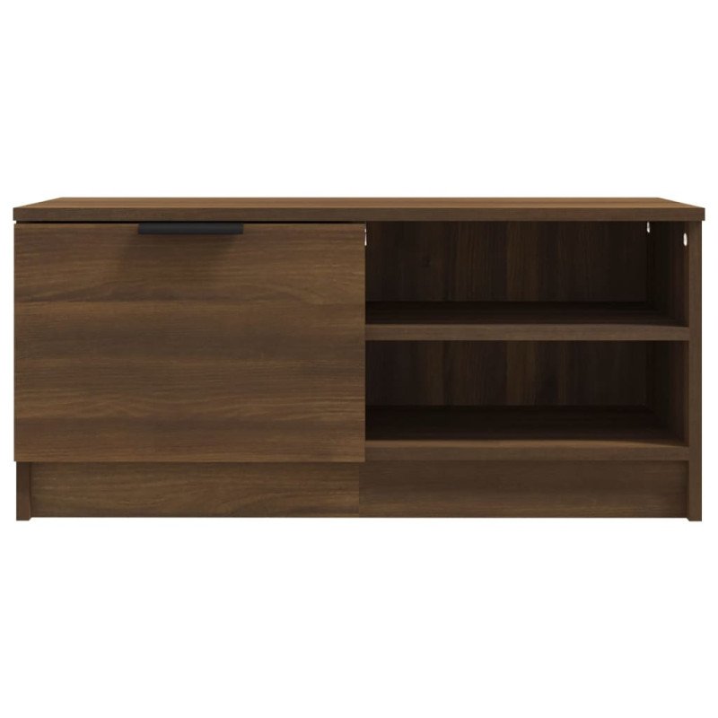 vidaXL TV skrinka hnedý dub 80x35x36,5 cm spracované drevo