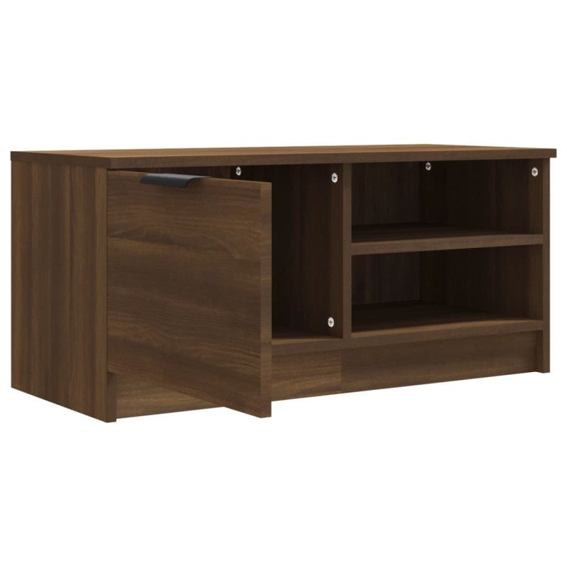 vidaXL TV skrinka hnedý dub 80x35x36,5 cm spracované drevo