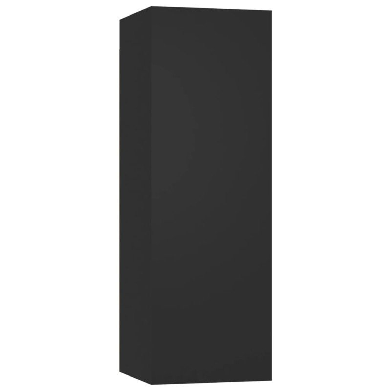 vidaXL 6-dielna súprava TV skriniek čierna drevotrieska