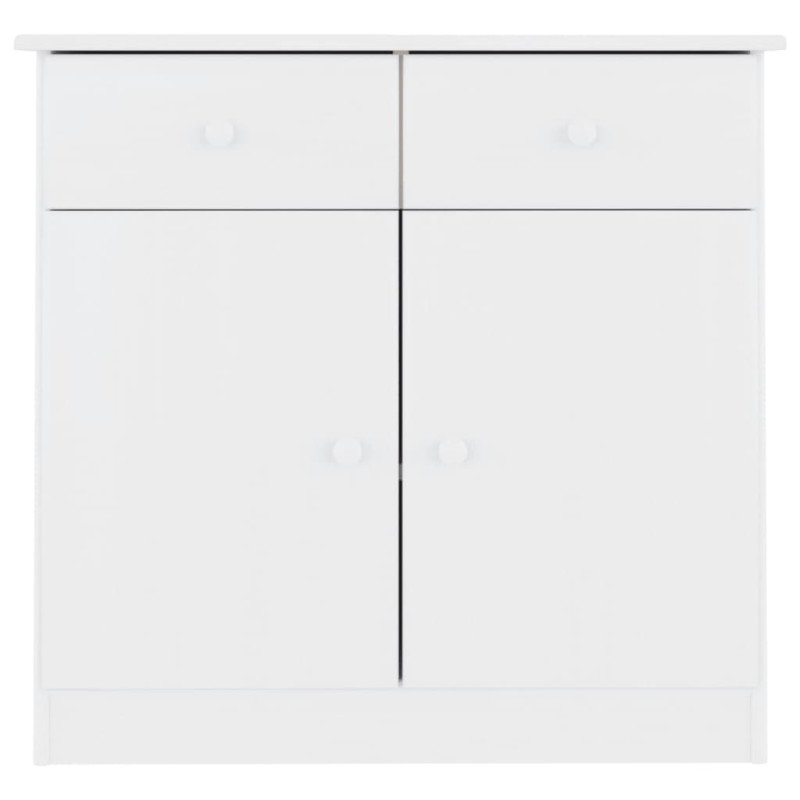 vidaXL Komoda ALTA, biela 77x35x73 cm, borovicový masív
