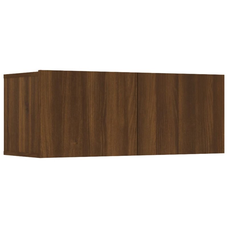 vidaXL TV skrinky 4 ks hnedý dub 80x30x30 cm spracované drevo