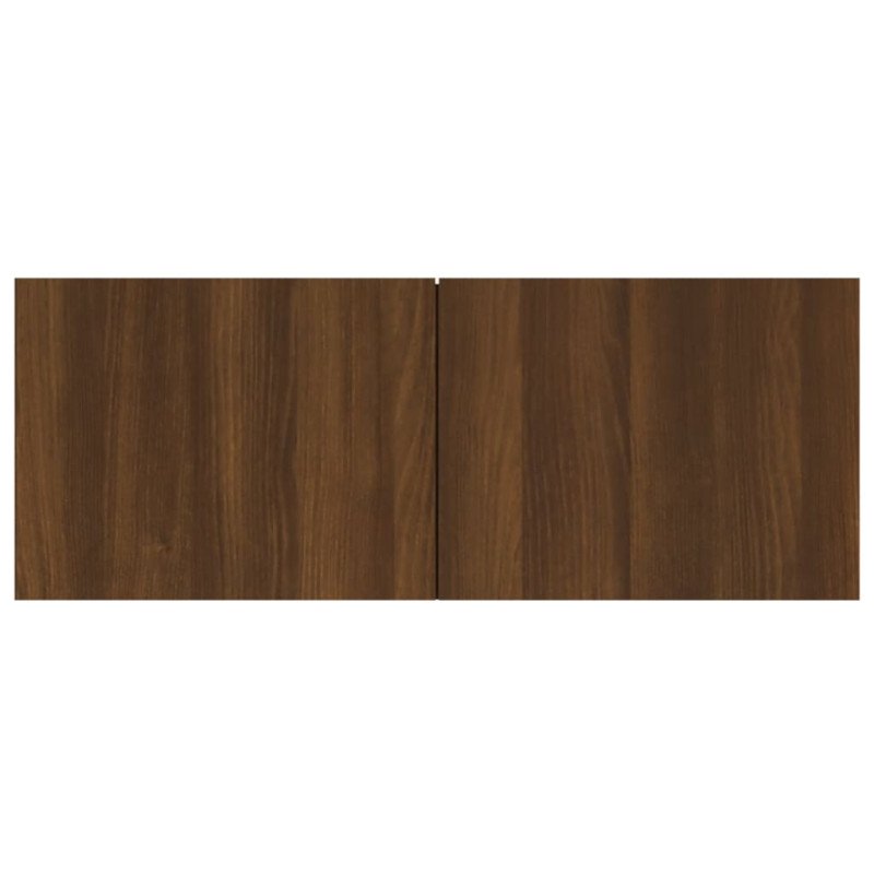 vidaXL TV skrinky 4 ks hnedý dub 80x30x30 cm spracované drevo