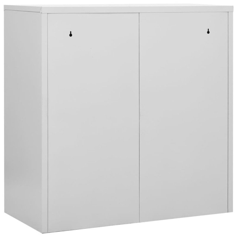 vidaXL Uzamykacie skrinky 5 ks bledosivé a červené 90x45x92,5 cm oceľové