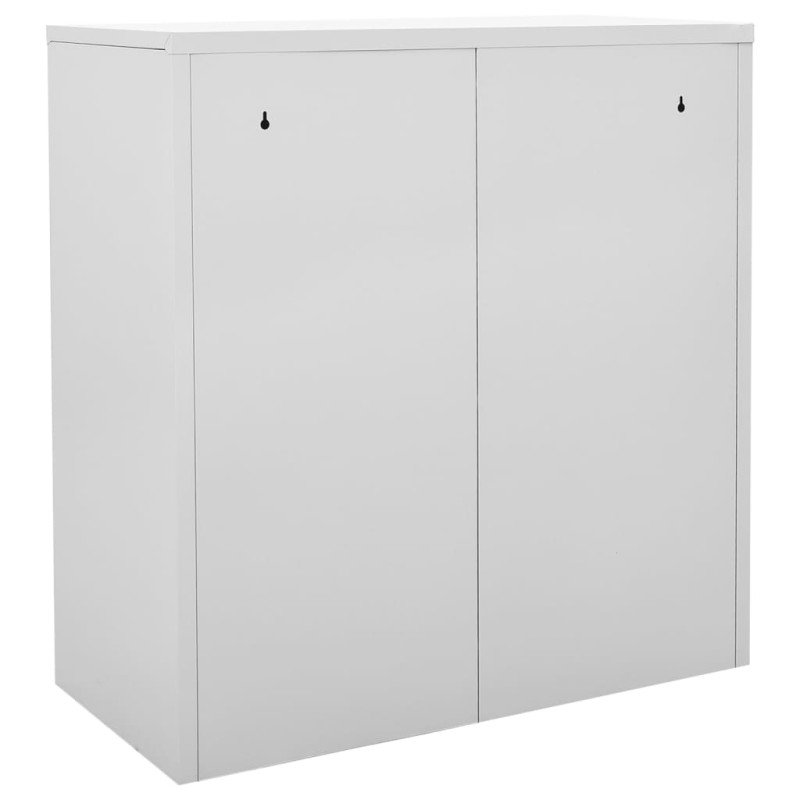 vidaXL Uzamykacie skrinky 2 ks bledosivé a zelené 90x45x92,5 cm oceľové