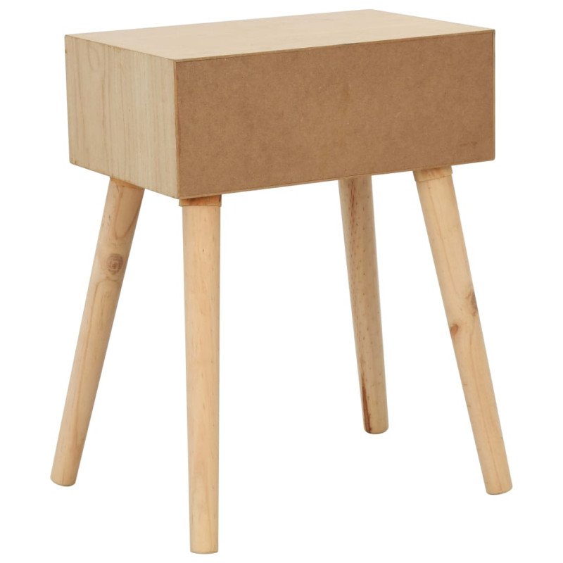 vidaXL Nočný stolík so zásuvkou 44x30x58,5 cm masívne borovicové drevo