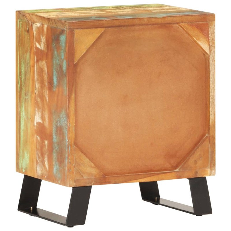 vidaXL Nočný stolík 40x30x50 cm masívne recyklované drevo