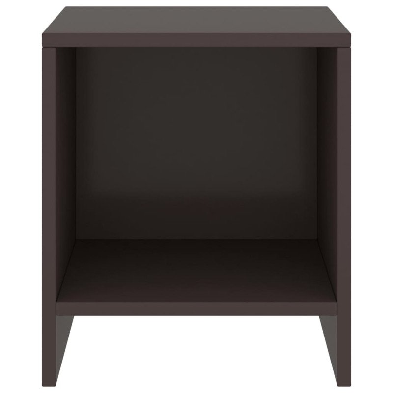 vidaXL Nočné stolíky 2 ks tmavohnedé 35x30x40 cm borovicový masív