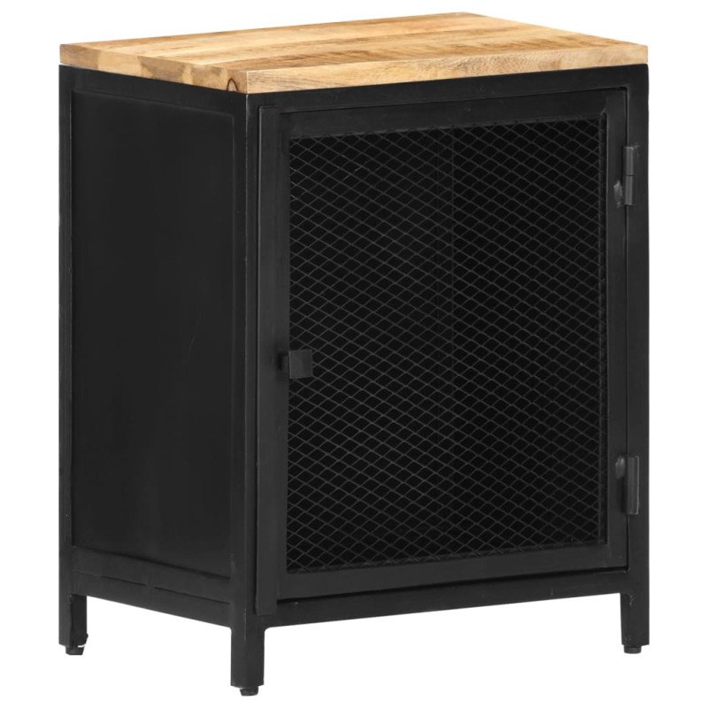 vidaXL Nočný stolík 40x30x53 cm surové mangovníkové drevo