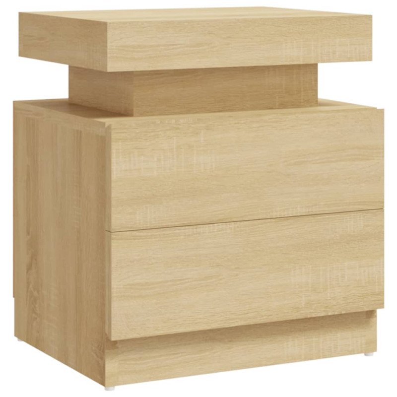 vidaXL Nočný stolík dub sonoma 45x35x52 cm drevotrieska