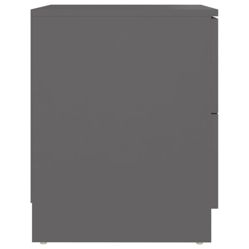 vidaXL Nočné stolíky 2 ks sivé 40x40x50 cm drevotrieska