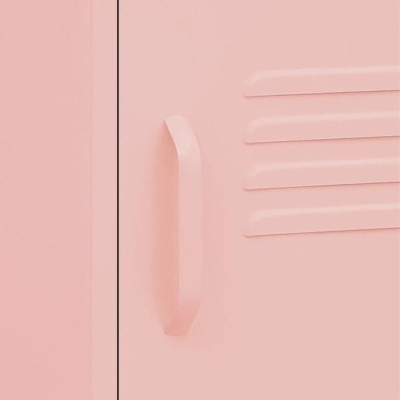 vidaXL Nočný stolík ružový 35x35x51 cm oceľ  vidaXL Nočný stolík ružový 35x35x51 cm oceľ