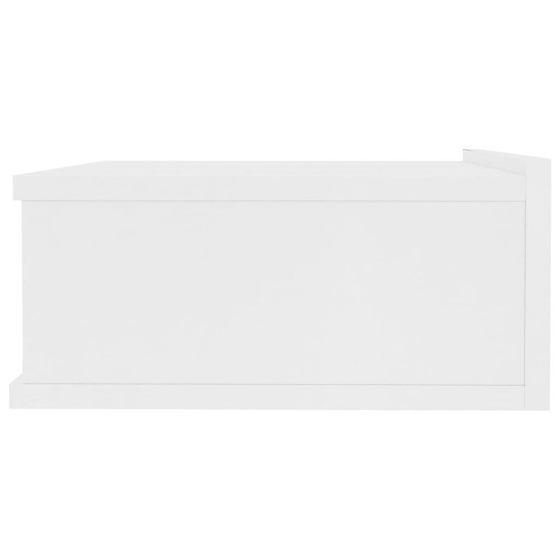 vidaXL Nástenné nočné stolíky 2 ks, biele 40x30x15cm, kompozitné drevo