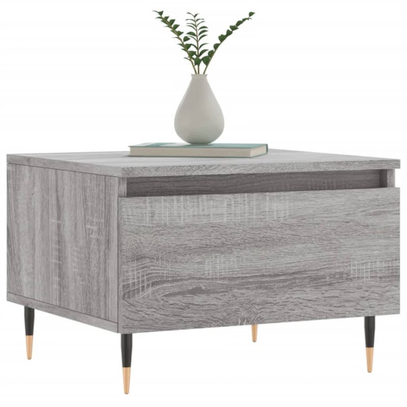 vidaXL Konferenčné stolíky 2 ks sivé sonoma 50x46x35 cm kompoz. drevo