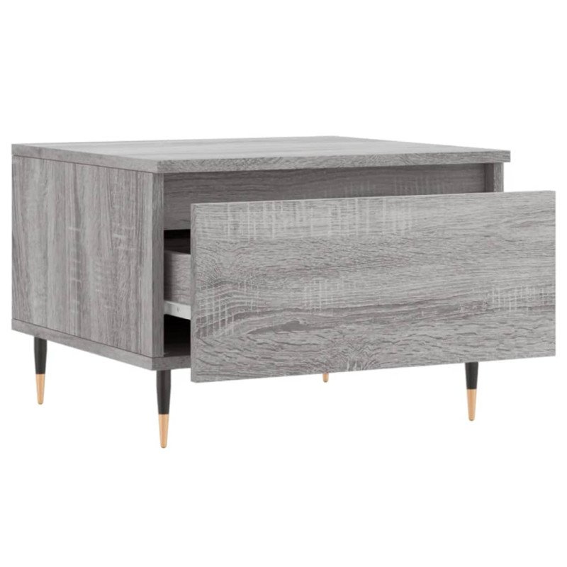 vidaXL Konferenčné stolíky 2 ks sivé sonoma 50x46x35 cm kompoz. drevo