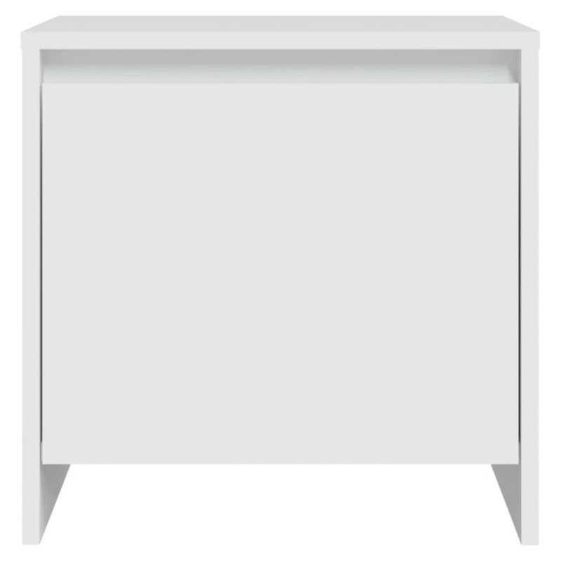 vidaXL Nočný stolík biely 45x34x44,5 cm drevotrieska