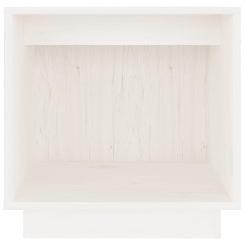 vidaXL Nočné stolíky 2 ks biele 40x30x40 cm masívne borovicové drevo