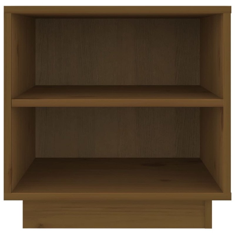 vidaXL Nočný stolík medovo-hnedý 40x34x40 cm masívne borovicové drevo