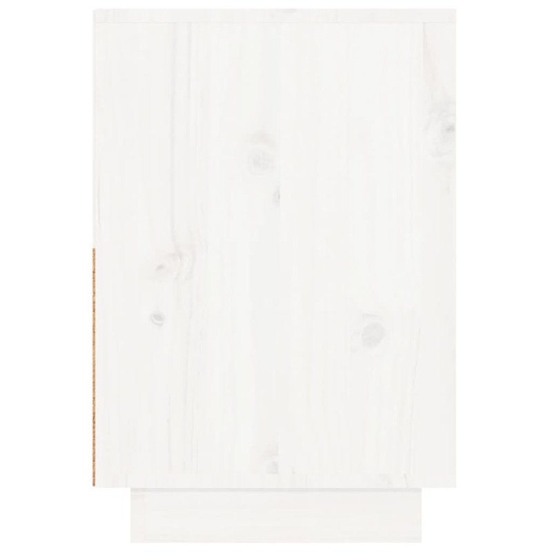 vidaXL Nočné stolíky 2 ks biele 60x34x51 cm masívne borovicové drevo