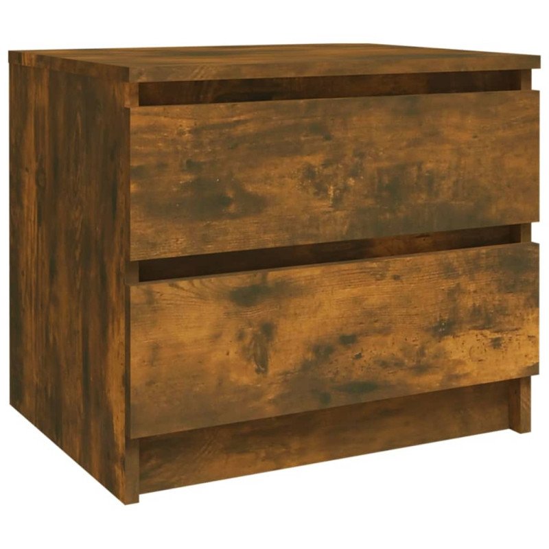 vidaXL Nočné stolíky 2 ks údený dub 50x39x43,5 cm spracované drevo
