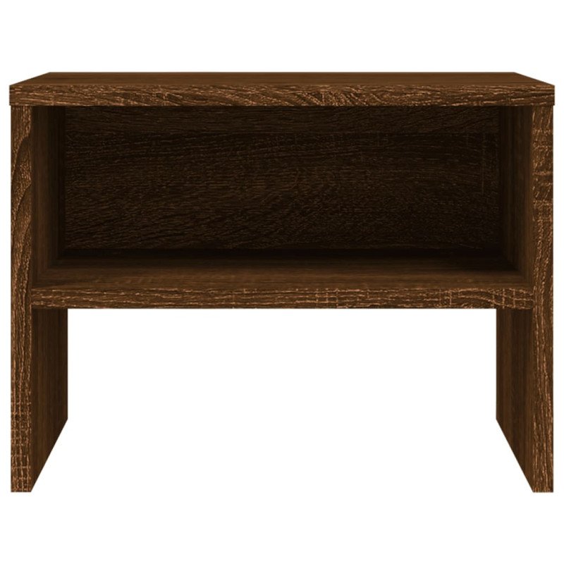 vidaXL Nočný stolík hnedý dub 40x30x30 cm spracované drevo