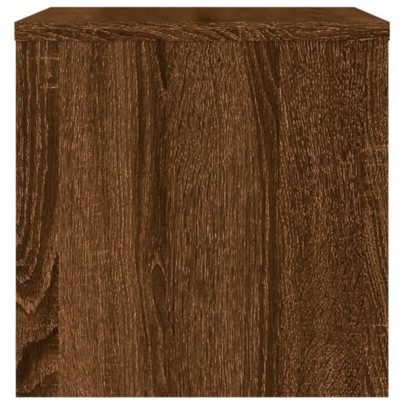 vidaXL Nočný stolík hnedý dub 40x30x30 cm spracované drevo