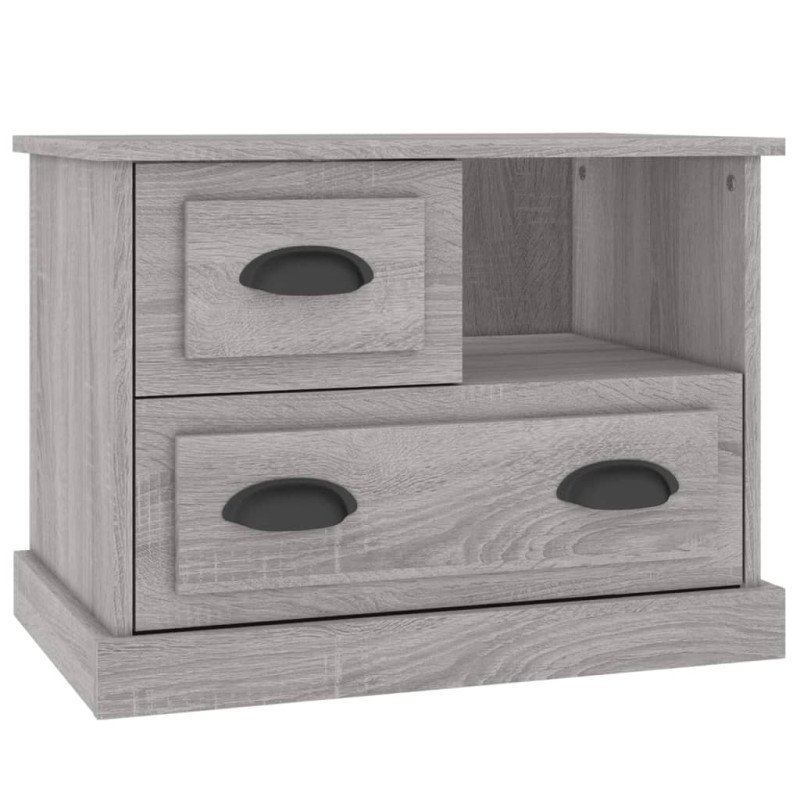 vidaXL Nočný stolík sivý sonoma 60x39x45 cm
