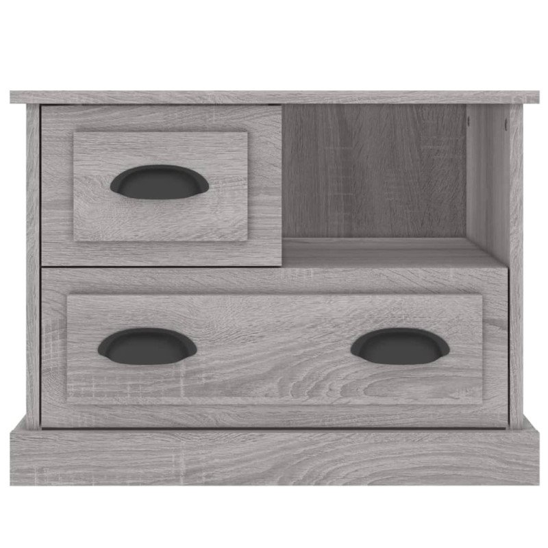 vidaXL Nočný stolík sivý sonoma 60x39x45 cm