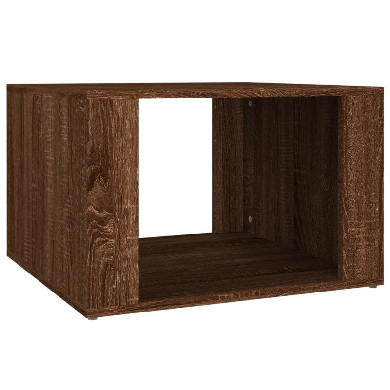 vidaXL Nočný stolík hnedý dub 57x55x36cm spracované drevo