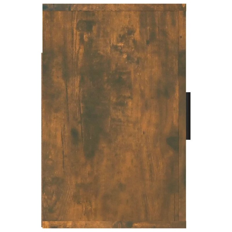 vidaXL Nástenný nočný stolík dymový dub 50x30x47 cm