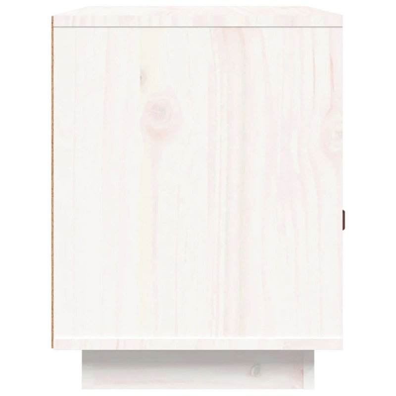 vidaXL Nočné stolíky 2 ks biele 40x34x45 cm borovicový masív