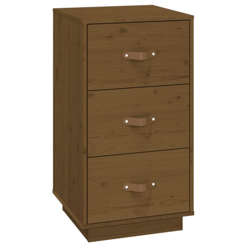 vidaXL Nočné stolíky 2 ks medovo-hnedé 40x40x75 cm borovicové drevo