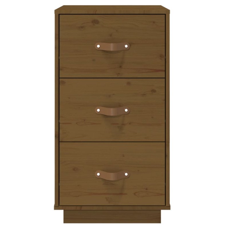 vidaXL Nočné stolíky 2 ks medovo-hnedé 40x40x75 cm borovicové drevo