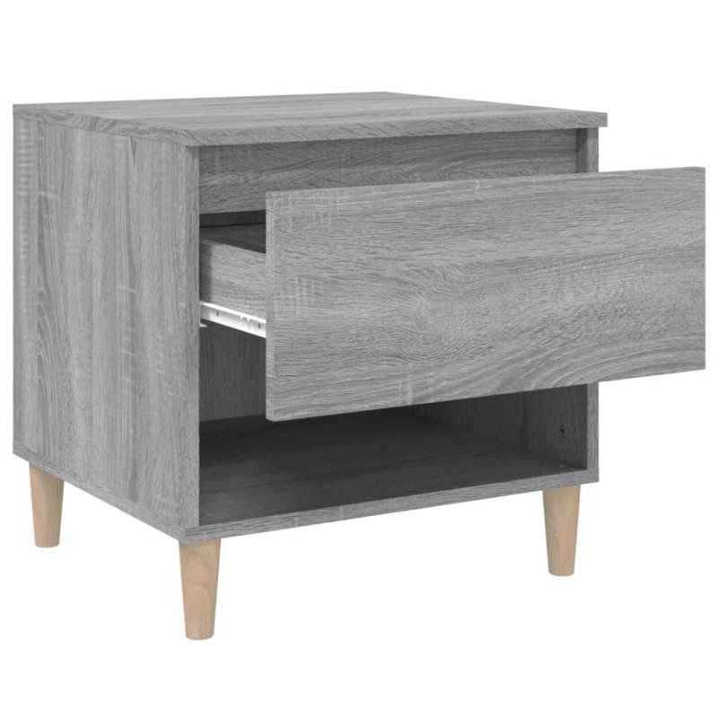 vidaXL Nočné stolíky 2 ks sivý dub sonoma 50x46x50 spracované drevo