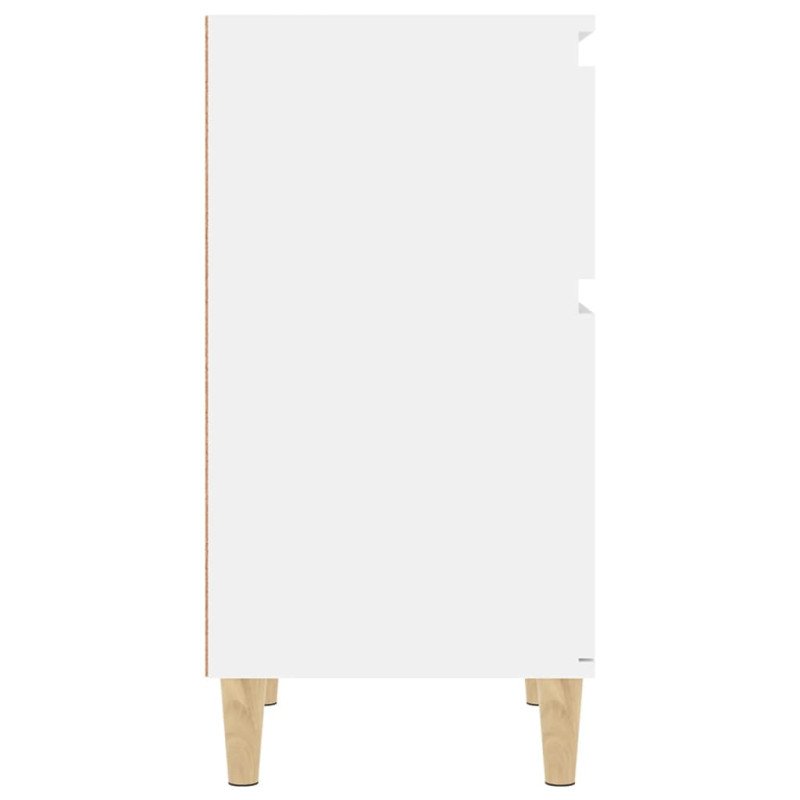 vidaXL Nočné stolíky 2 ks lesklé biele 40x35x70 cm