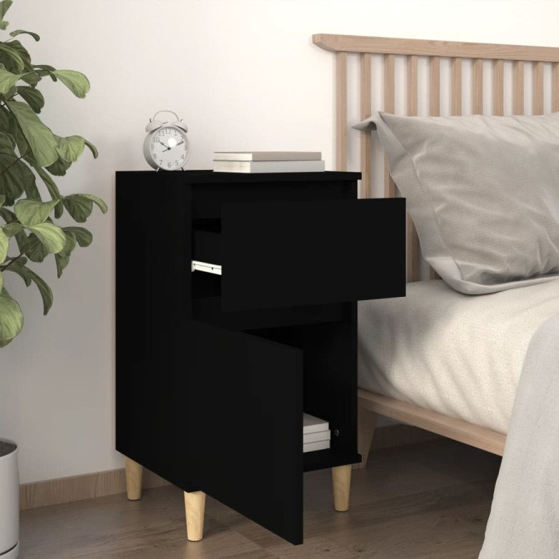 vidaXL Nočné stolíky 2 ks čierne 40x35x70 cm