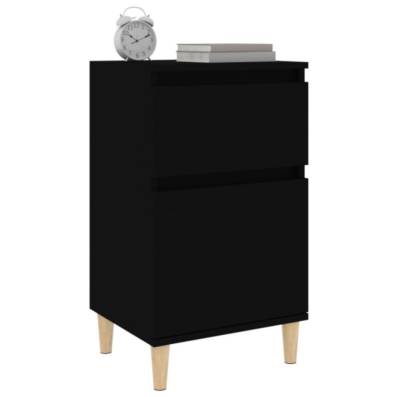 vidaXL Nočné stolíky 2 ks čierne 40x35x70 cm