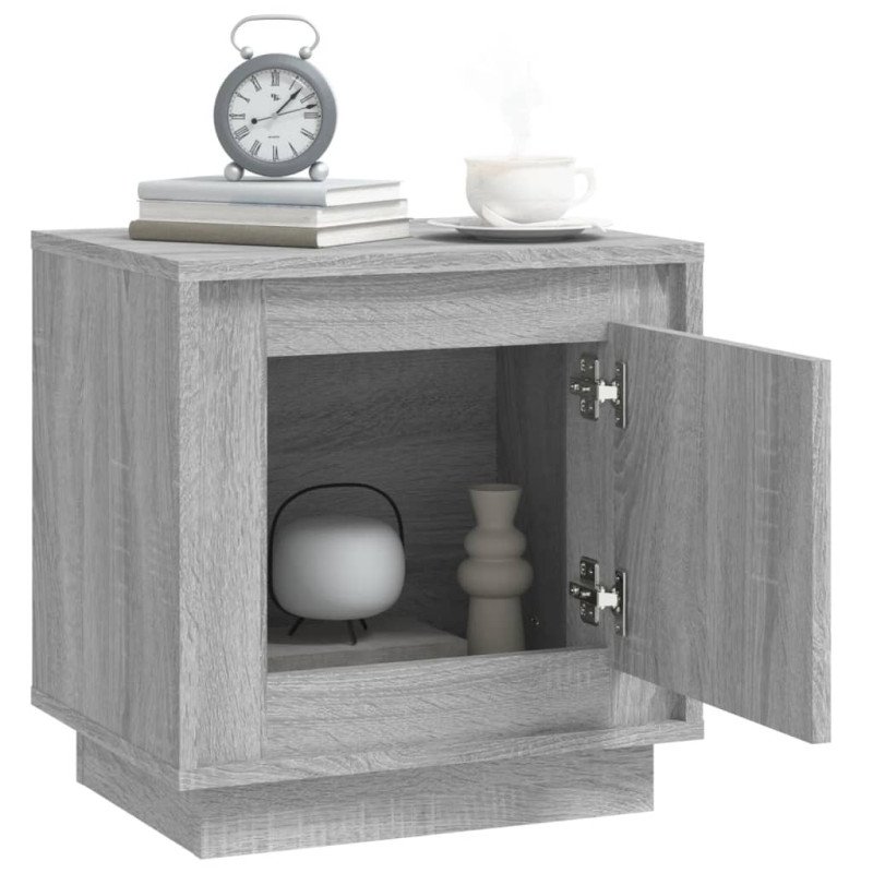 vidaXL Nočné stolíky 2 ks sivé sonoma 44x35x45 cm spracované drevo