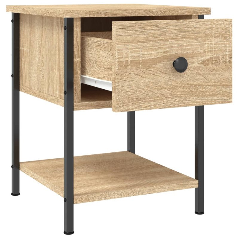 vidaXL Nočné stolíky 2 ks dub sonoma 34x35,5x45 cm kompozitné drevo