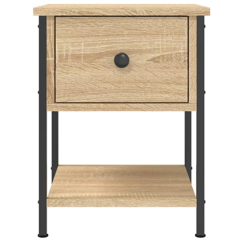 vidaXL Nočné stolíky 2 ks dub sonoma 34x35,5x45 cm kompozitné drevo