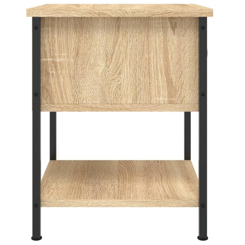vidaXL Nočné stolíky 2 ks dub sonoma 34x35,5x45 cm kompozitné drevo