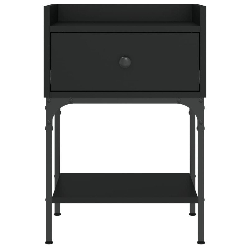 vidaXL Nočné stolíky 2 ks čierne 40,5x31x60 cm kompozitné drevo